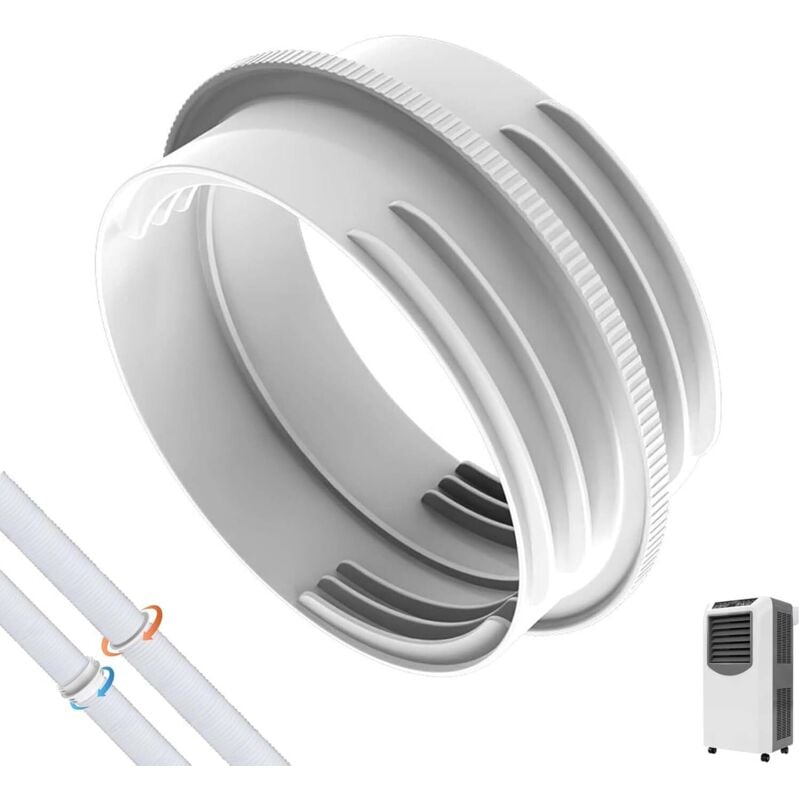Adapter für Abluftschlauch für Klimaanlagen, 130 mm innen/150 mm außen, Anschluss für Abluftschlauch für Klimaanlagen, Anschluss für Abluftschlauch