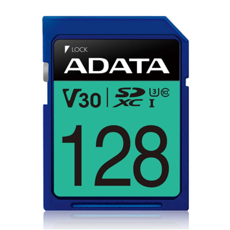 ADATA Premier Pro Flash-Speicherkarte 128 GB SDXC UHS-I-Speicherkarte Videogeschwindigkeitsklasse V30 / UHS-I U3 / Klasse 10