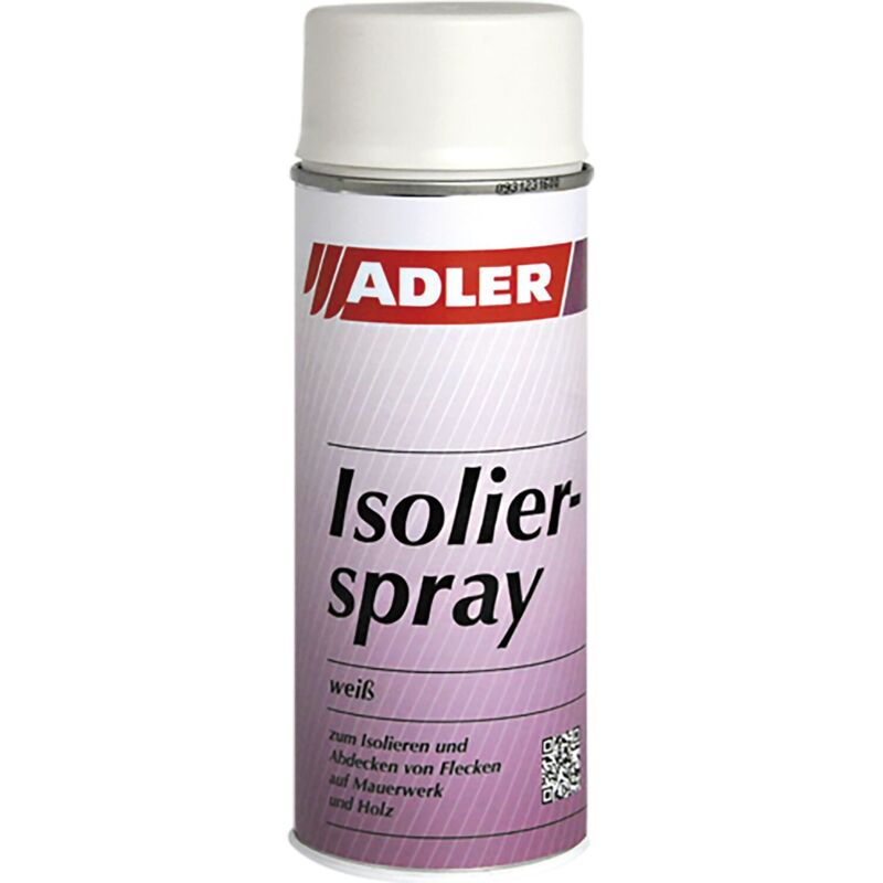 Isolierspray - effektiver Grundierspray ideal zum Isolieren und Abdecken von Nikotin und Wasserflecken, weiß 400ml - Adler