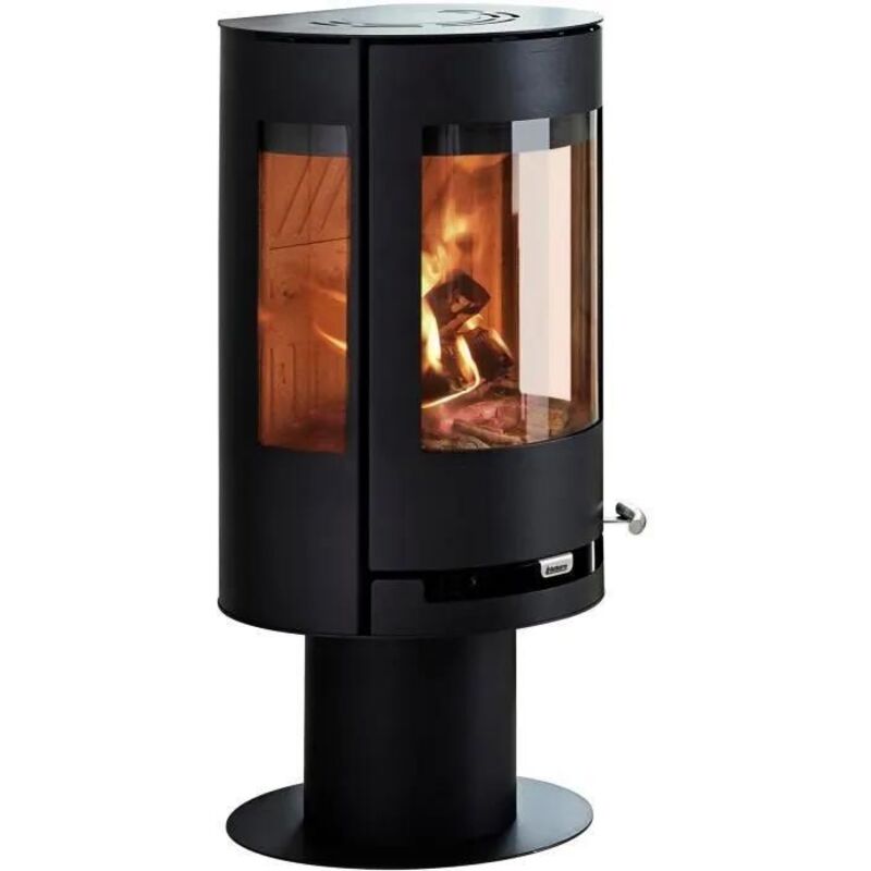 Aduro 9.3 Kaminofen schwarz auf Sockel 6 kW
