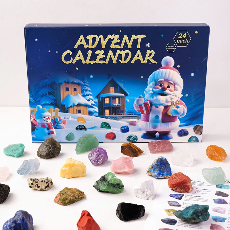 Adventskalender 2025, National Geographic Adventskalender, Edelstein-Adventskalender, 24-Tage-Countdown-Adventskalender, Adventskalender-Kollektion,