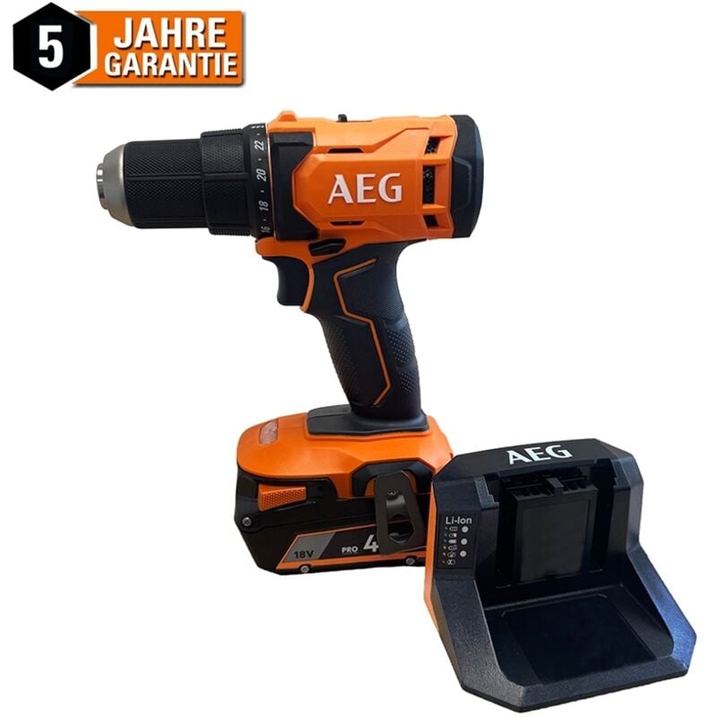 AEG 18V Akku Bohrschrauber Akkuschrauber BS18G4-202C 60Nm 1x4,0Ah Akku + Koffer