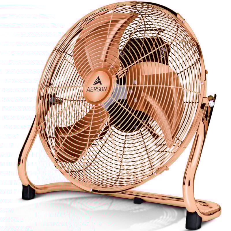 Aerson - Bodenventilator 60 cm Kupfer Windmaschine 200W Ventilator Ventilator Standventilator
