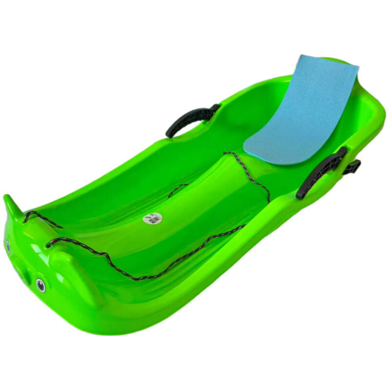 Aga Kinder Schlitten DS496 Grün, Hochwertige Kinderschlitten aus Kunststoff, stabile und schöne Schlitten für Kinder