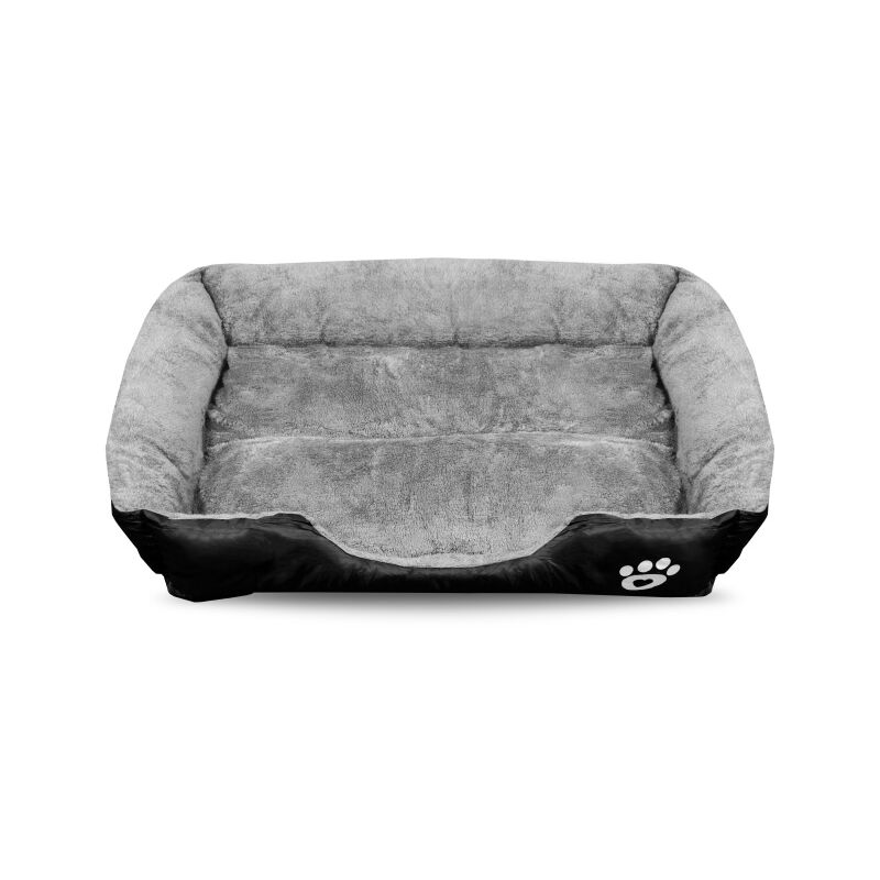 Aga24 - Aga Hundebett Maschinenwaschbares Katzenbett Hundekissen Hundekorb Hundebetten für kleine, mittlere und große Hunde 90 x 70 cm Schwarz