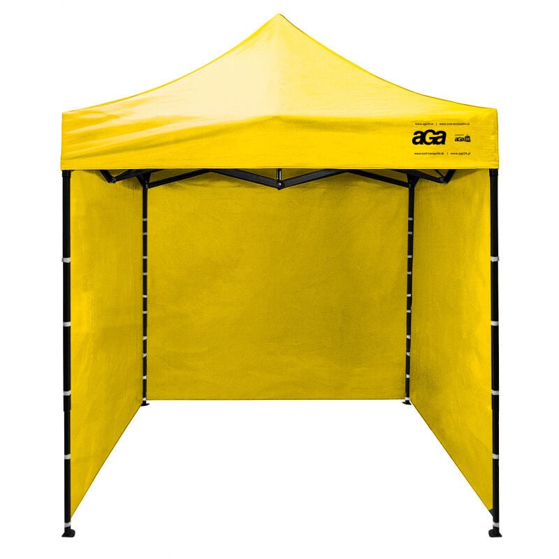 Aga Pavillon, Pop-up-Pavillon, Partyzelte, Faltpavillon 2x2m Gelb