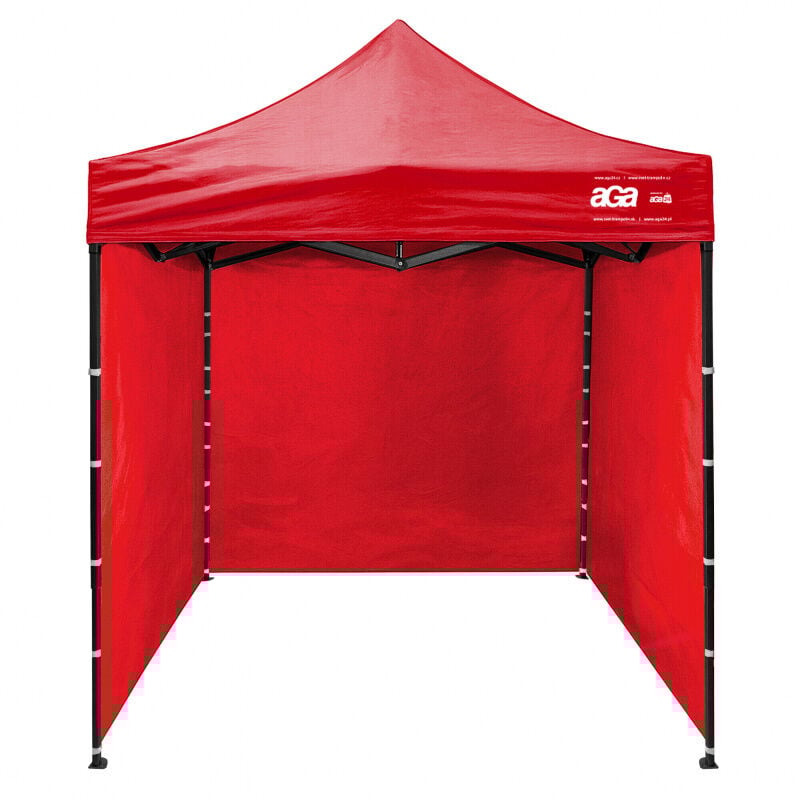 Aga Pavillon, Pop-up-Pavillon, Partyzelte, Faltpavillon 2x2m Rot