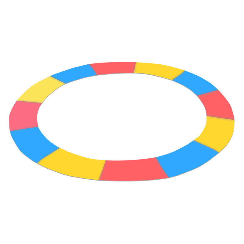 Aga Trampolin Randabdeckung, Randschutz, Trampolinzubehör, Federabdeckung für Trampolin 366 cm Tricolour