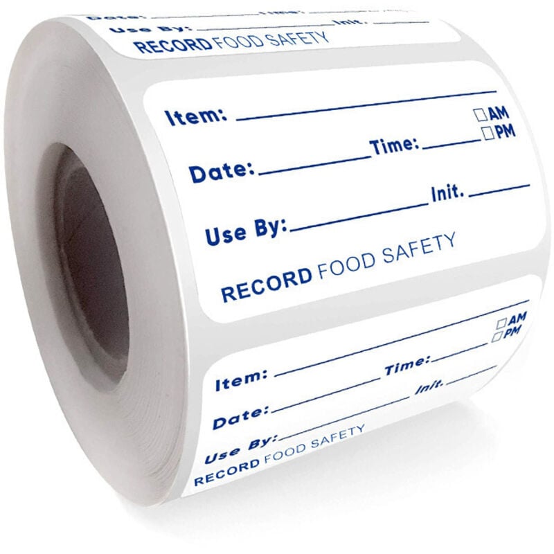 Ahlsen - 2 Stück Datumsaufkleber, 500 Stück Gefrierschrank-Etiketten, Datumsetiketten, Aufkleber für Lebensmittelbehälter, Gefrierschrank,