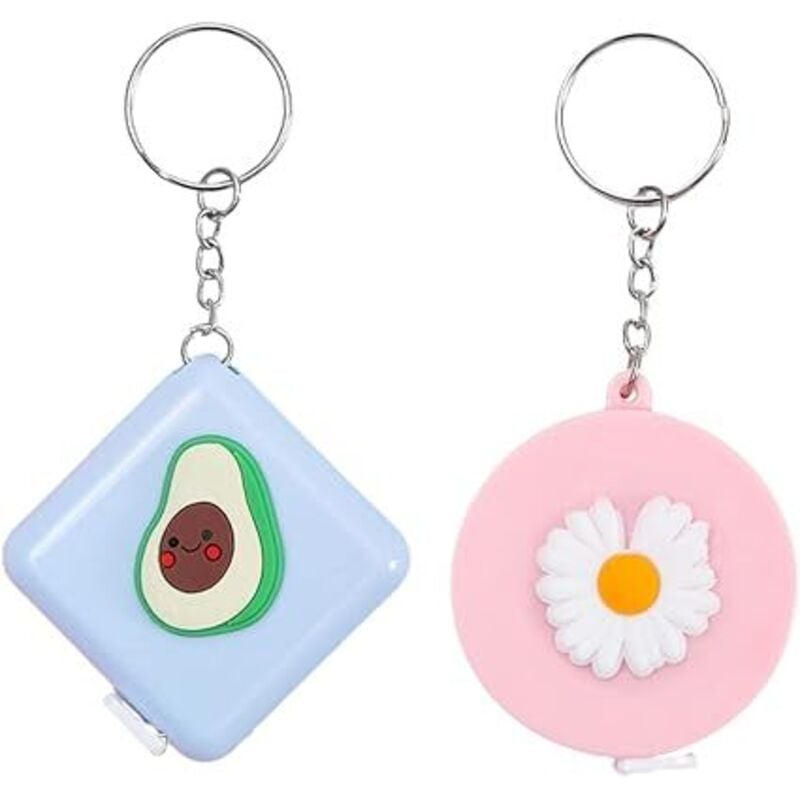 2 Stück Maßband zum Nähen, einziehbares Körpermaßband, weicher Stoff zum Nähen, 150 cm weiches Maßband zum Nähen, einziehbar, zum Nähen, Diät,