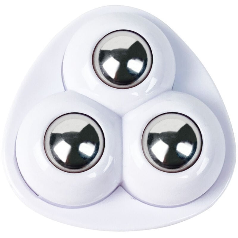 20 Stück Mini-Lenkrollen, kleine Rollen für Möbel, 360-Grad-Kugelrollen, 3 Stahlkugelrollen, Mini-Universalrad für kleine Möbel, Mülleimer - Ahlsen