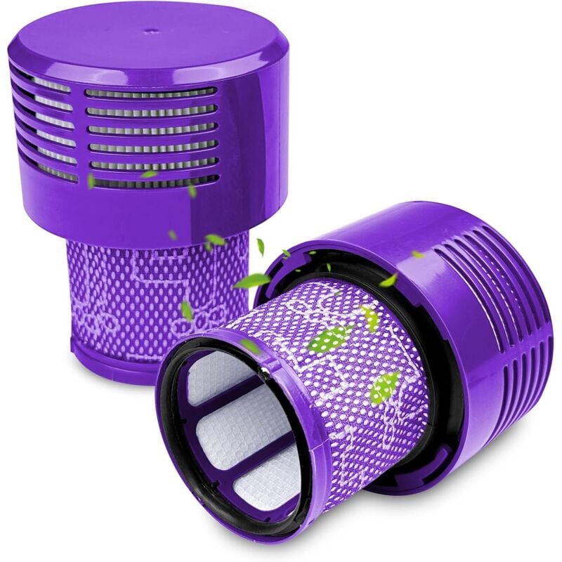 2er-Pack Filter kompatibel mit Dyson V10, Staubsauger-Filterzubehör, Zyklon-Staubsauger-Ersatzteil für kompatiblen waschbaren Staubsaugerfilter,