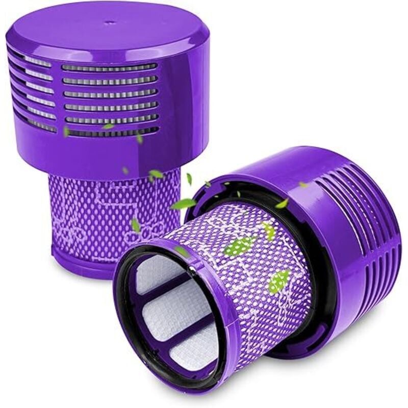 2er-Pack Filter kompatibel mit Dyson V10, Staubsauger-Filterzubehör, Zyklon-Staubsauger-Ersatzteil für kompatiblen waschbaren Staubsaugerfilter,