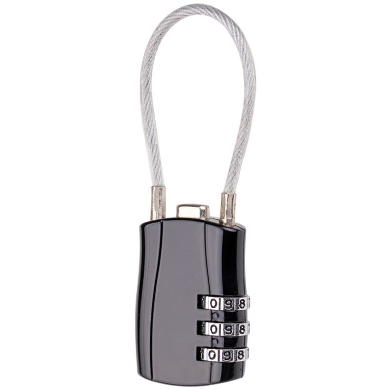 Ahlsen - 3-stelliges Code-Vorhängeschloss, Flugzeug-Koffer-Vorhängeschloss, Außentürschloss, Code-Vorhängeschloss, Aufbewahrungsfach,