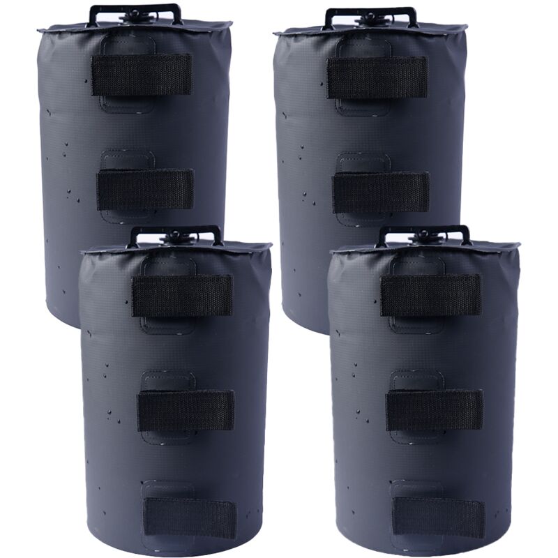 4er Set Pavillonfüße, mit Wasser befüllbar, Gewichte für Pavillons, Gartenzelte, Partyzelte, schwarz - Ahlsen