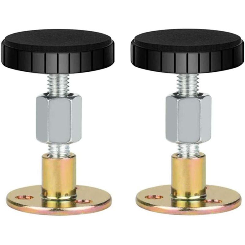 Ahlsen - 6-teiliges Bettrahmen-Stabilisierungswerkzeug, Bettrahmen-Anti-Shake-Werkzeug mit verstellbaren Gewindekappen, Anti-Shake-Teleskopstütze für