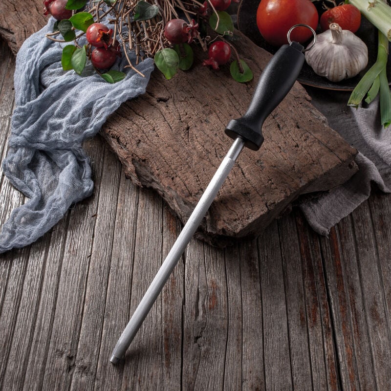 Ahlsen - Diamant-Wetzstahl, professioneller Messerschärfer, Diamantbeschichtungsstange