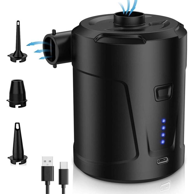 Elektrische Luftpumpe, 4 kpa elektrische Inflator-Deflatorpumpe, 300 l/min tragbare elektrische Luftpumpe zum Aufblasen und Entleeren von