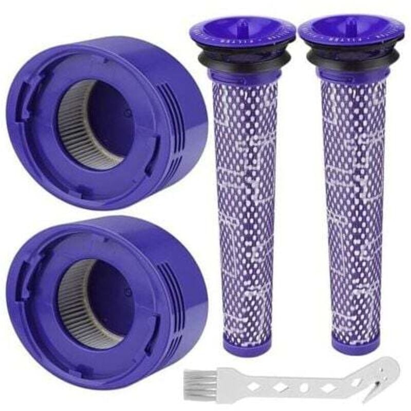 Ahlsen Filter für Dyson V8/V7, waschbare Ersatzfilter für Dyson V7/V8 Absolute und Animal Staubsauger, Dyson V8 Staubsaugerzubehör mit 2
