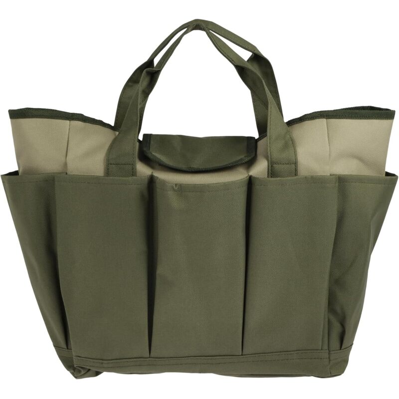 Gartenwerkzeugtasche mit 8 Taschen, Oxford-Stoff, Gartenwerkzeug-Tragetasche, wasserdichte Tragetasche, robuste Aufbewahrungstasche für Gartenarbeit,