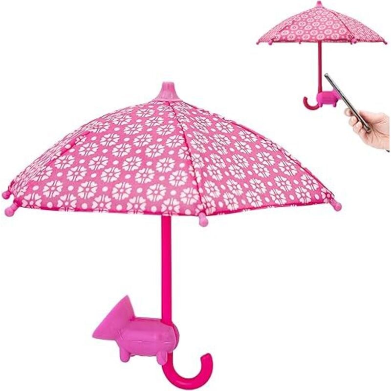 Handy-Sonnenschirm mit Saugnapf, universeller Mini-Regenschirm, blendfrei, für Outdoor-Reisen, Handy-Regenschirm - Ahlsen