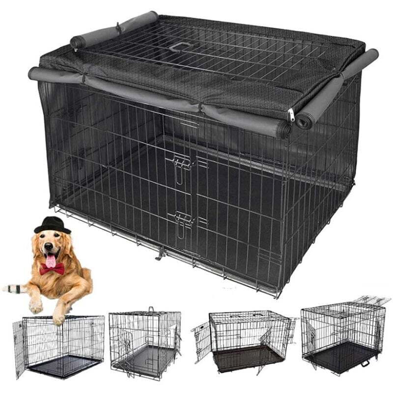 Hundebox für den Innenbereich, starke Schutzhülle, lichtdichte multifunktionale Hundebox, 420D Oxford-Stoffmaterial (ohne Hundekäfig) (110 × 73 × 76