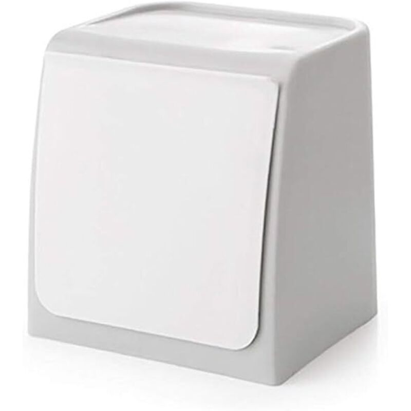 Mini-Wand-Mülleimer, stanzfreier Sammelbecher für Küchenabfälle, Sammel-Mülleimer für Küche, Bad, wc, Büro – Grau - Ahlsen