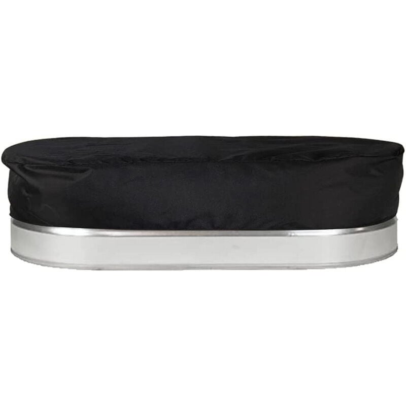 Ovale Poolabdeckung, Solarabdeckungen für oberirdische Pools, Schwimmbadabdeckung, 4 Fuß ovale Poolabdeckung für oberirdische Pools, schwarz - Ahlsen