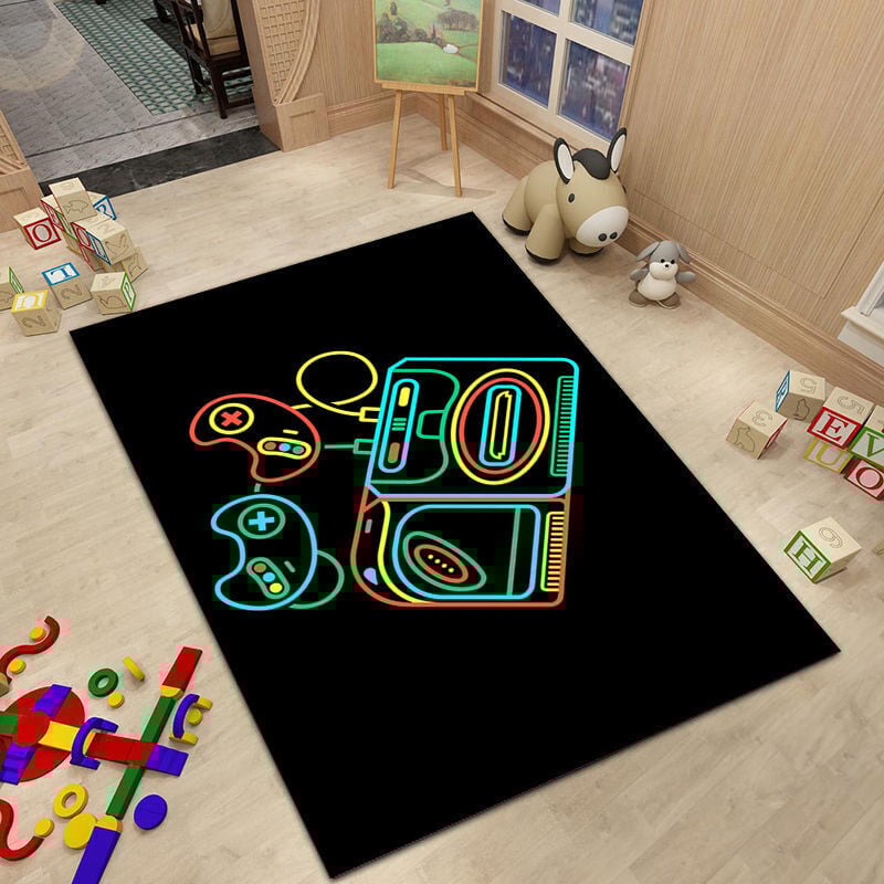 Ahlsen Pack Spielkonsole Wohnzimmer Schlafzimmer Teppich Spielkonsole Game Controller Nachttisch Matte Teppich (4060CM