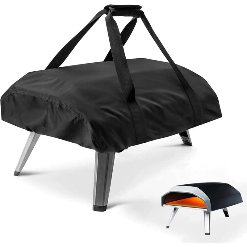 Pizzaofen-Abdeckung für, wasserdicht, wetterfest, Tragetasche, Oxford-Stoff, Pizzaofen, Tragetasche, Pizzaofen-Zubehör, Schwarz - Ahlsen