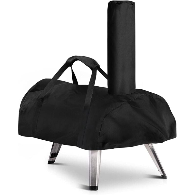 Pizzaofen-Abdeckung, wasserdichte Pizzaofen-Abdeckung aus Oxford-Stoff, Schwarz - Ahlsen