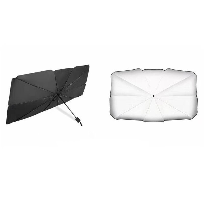 Ahlsen - Regenschirm-Sonnenschutz, Auto-Frontscheibe, verbesserter faltbarer Auto-Regenschirm, Sonnenschutz-Abdeckung, UV-Schutz und Wärmeisolierung,