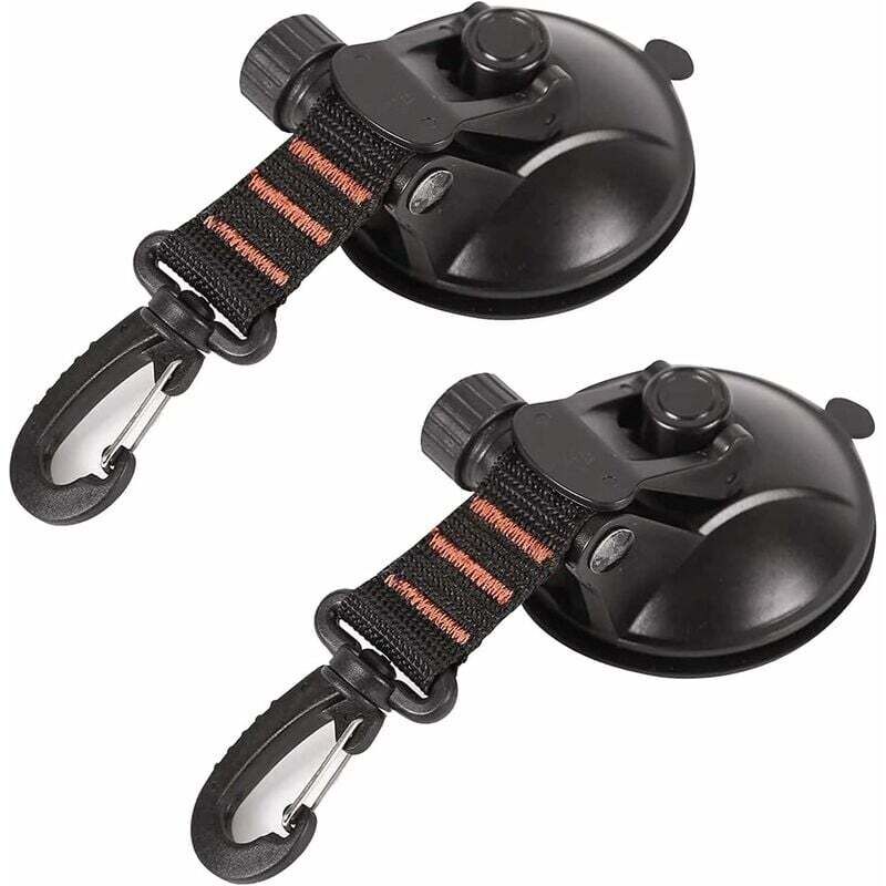 Ahlsen - Saugnapf-Anker, 2 Stück Karosserie-Saugnapf, Saugnapf-Markisen-Befestigungshaken, Anker-Saugnapfe, Auto-Saugnapf-Haken, für