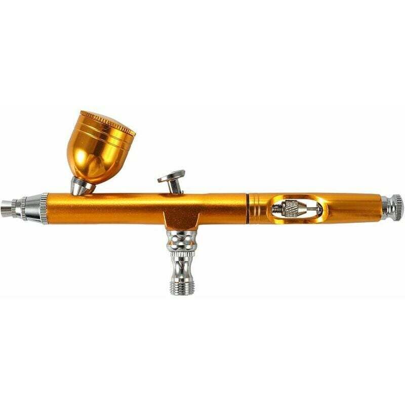 Seltene Perlen-Airbrush-Luftpumpe, Sprühpistole, Airbrush-Wandmalerei, bemalte Möbel, Reparatur, Kuchenherstellung, Werkzeug, Gold - Ahlsen