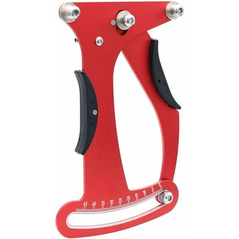 Ahlsen - Speichenspannungsmesser, Mess- und Einstellwerkzeug aus Aluminiumlegierung, langlebiges Fahrrad-Rad-Werkzeug, Fahrradzubehör – Rot, freie