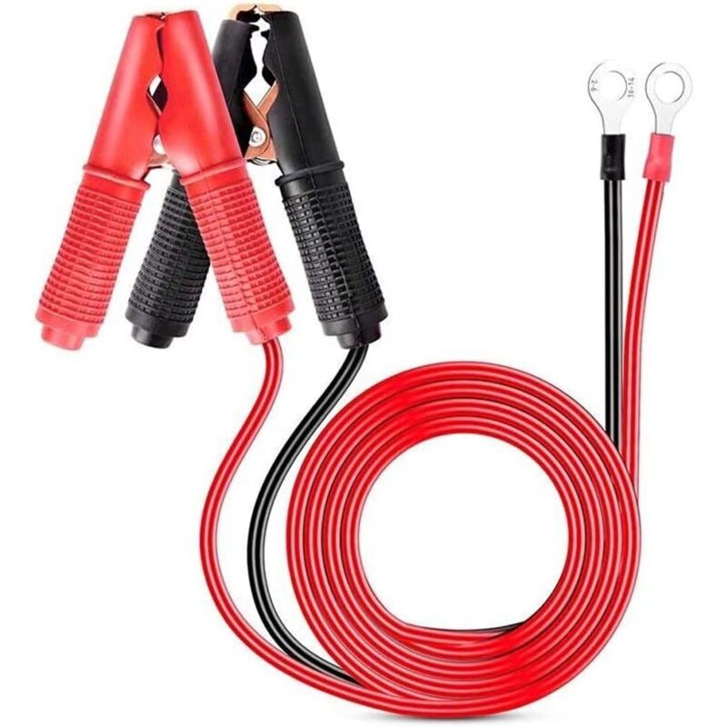 Ahlsen - Stück 30 a Krokodilklemmen Krokodilklemmen 12 v 24 v Überbrückungskabel für Autobatterie-Ladegerät – 1 m