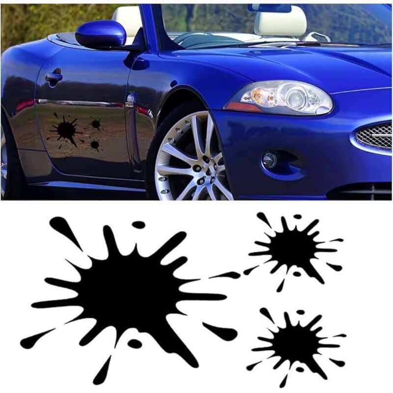 Ahlsen Stück Autoaufkleber, Autoaufkleber 15 x 10 cm Set mit dekorativen reflektierenden Aufklebern, universelle Außenaufkleber für Autos, LKWs,