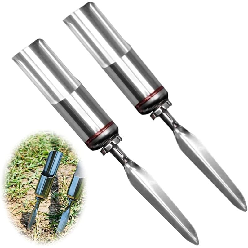 Ahlsen - Stück Edelstahl-Angel-Bodenständer, Angelrutenhalter-Halterung, Angelruten-Bodenständer, für Angelrute, für Outdoor-Sportarten