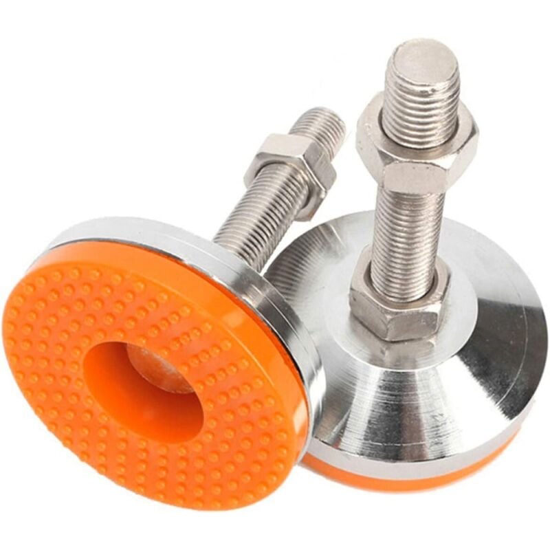 Stück M10-Gewinde, robuste Nivellierfüße für Möbel, verstellbare Nivellierfüße aus Stahl für Schränke und Tische, Fußstützbasis mit