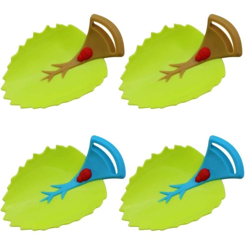 Stück Wasserhahn-Verlängerung, Blätterförmige Wasserhahn-Verlängerung, Verlängerung für Waschbecken, Griff-Verlängerung, Wasserhahn-Verlängerung für