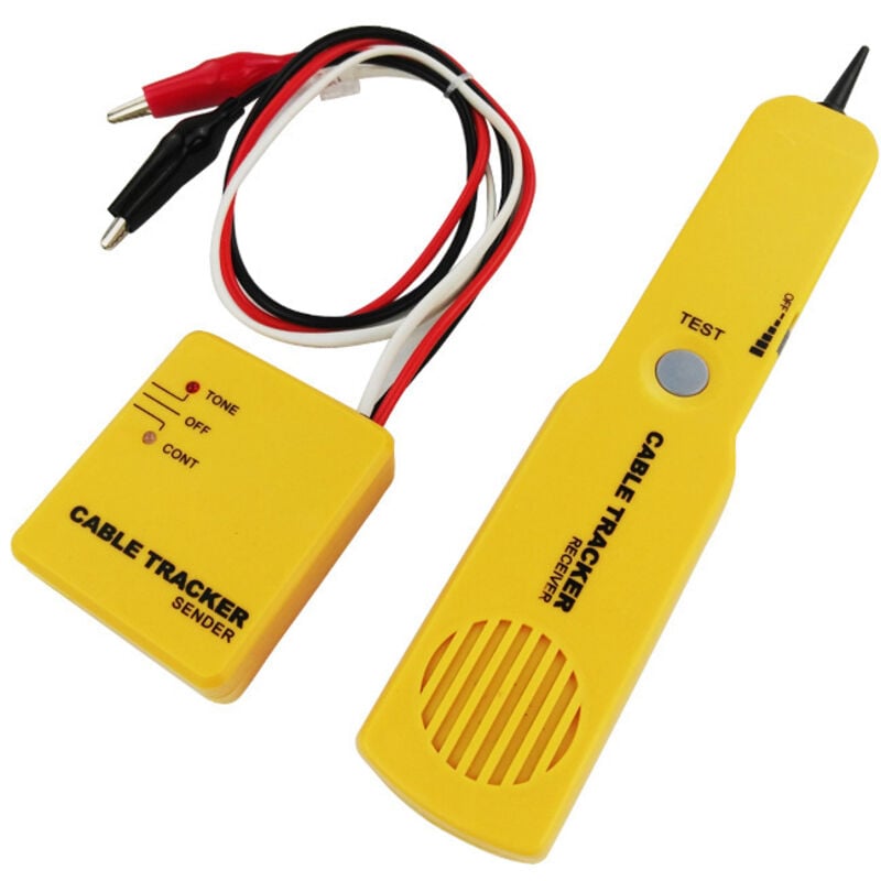 Ahlsen Tragbarer Telefon-Kabel-Tracker, Netzwerk-Telefon-Kabeltester, Toner Tracer RJ11