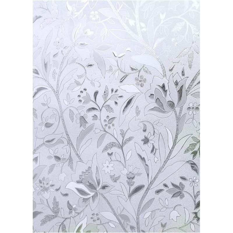 Undurchsichtige, nicht klebende dekorative Fensterfolie, 3D-Anti-UV-Mattfolie, elektrostatische Fensterfolie, Sichtschutz, selbstklebende