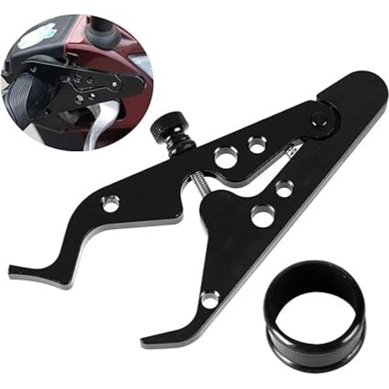 Universelle Motorrad-Gashilfe, Motorrad-Verriegelungsassistent, Tempomat-Klemmgriff mit Silikonring - Ahlsen
