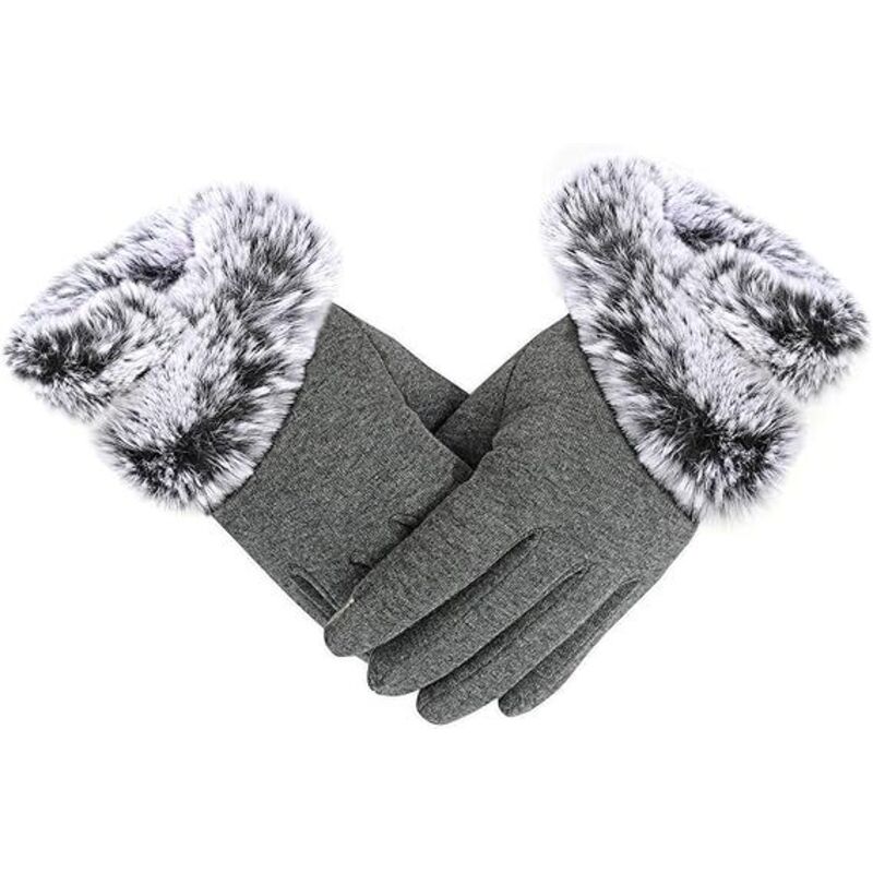 Ahlsen Warme Damen-Winterhandschuhe, Damen-Winter-Touchscreen-Handschuhe, warme, dicke Touchscreen-Winterhandschuhe für Damen, gestrickte