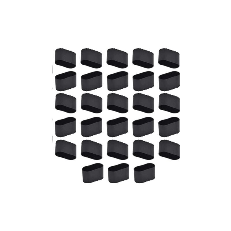 Aiperq - aierq Stuhlbeinkappen, 28 Stück, rechteckige Stuhlspitze, ovaler Stuhlbeinschutz, Tischstuhlbeinkappen, Stuhlhussen aus Silikonkautschuk