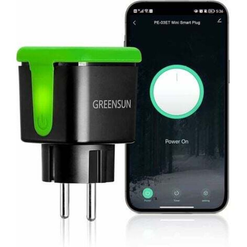 Aiper Wasserdichte Außensteckdose, GreenSun Smart Socket, Alexa Smart Socket, Programmierbare Timer-Steckdose, Smart Life Plug Outdoor Wasserdichte