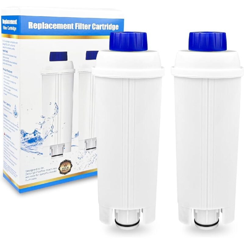 Ymyny 2 Stück Wasserfilter, kompatibel mit Kaffeemaschine DLSC002, ecam, etam, EC680, EC800 Serie, Kaffeefilter, Entkalker-Wasserfilter, zur