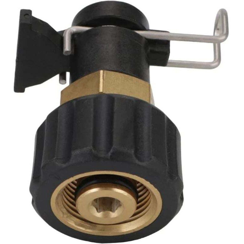 Hochdruckreiniger-Adapter, M22 14 mm 2320 psi Hochdruckreiniger-Auslassschlauchanschluss Hochdruckschlauch-Adapter-Konverter, Goldschwarz, c - Aiperq