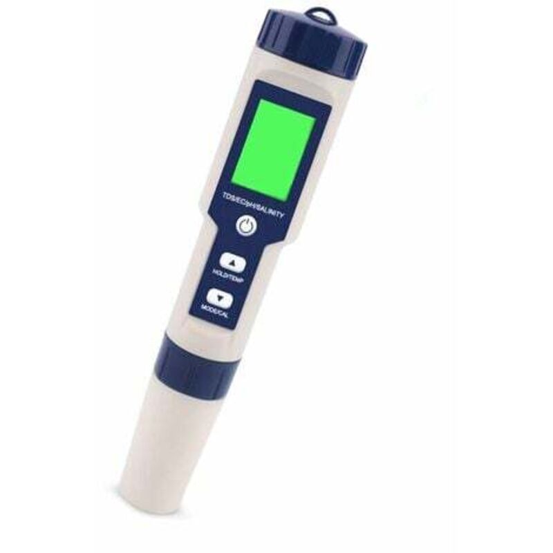 PH-Meter, 5-in-1 PH/TDS/EC/ORP/Temperaturmessgerät-Tester, Wasserqualitätsmonitor-Tester für Pools, Hydrokultur, Trinkwasser, Aquarien - Aiperq