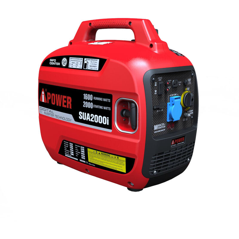 AiPOWER Inverter Stromerzeuger Benzin 2000 Watt SUA2000i 230V